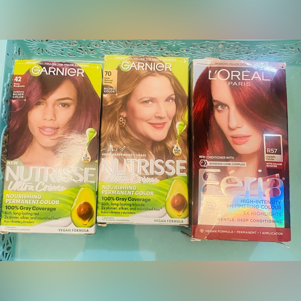 3 Brand New Red and Brown Hair Dyes